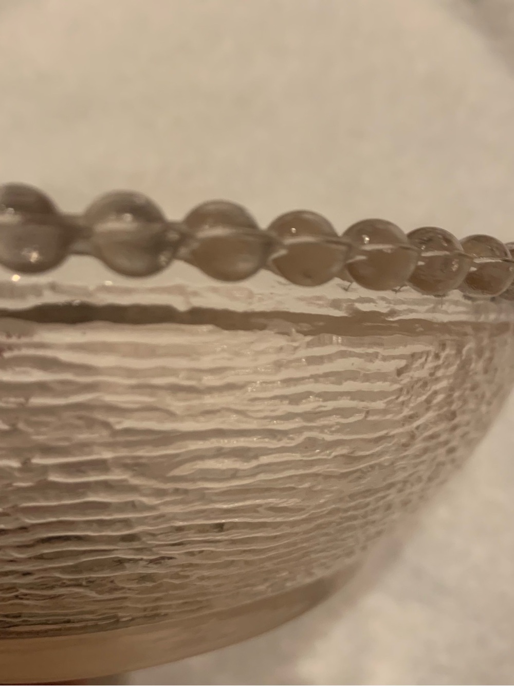 Vintage Indiana Glass HON Hen on nest BASE ONLY light pink beaded rim - Picture 6 of 10